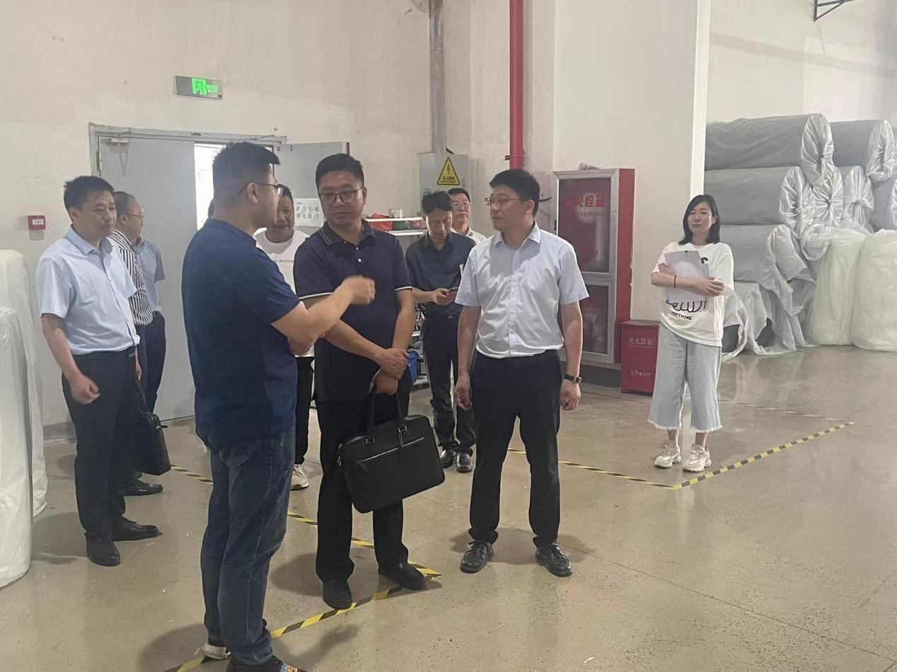 湖州市人大农委主任张国强一行莅临J9国际站备用新材考察指导